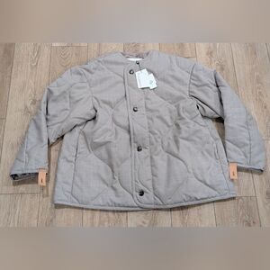 $1250 Mens JW Anderson Quilted Jacket Clay Melange Medium